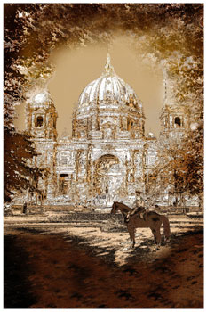 Kunstpostkarte Berliner Dom